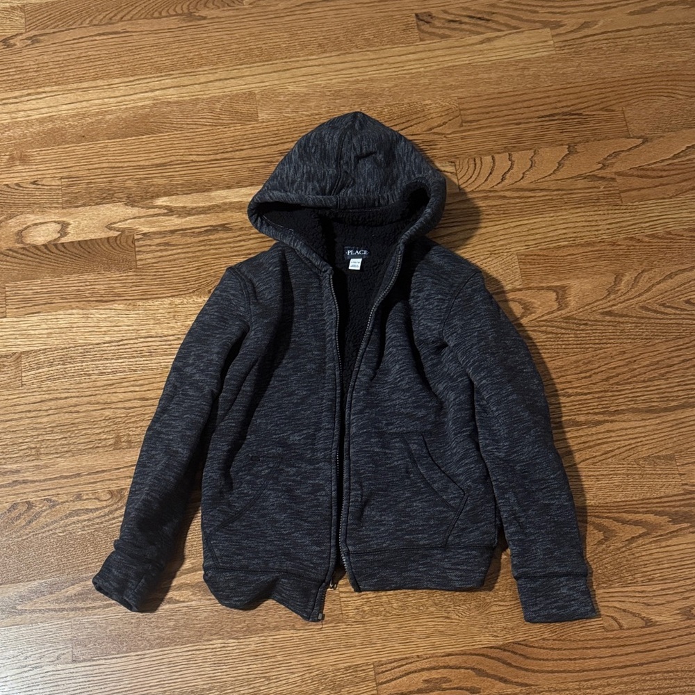 Dark Gray Zip-Up Hoodie - Boys